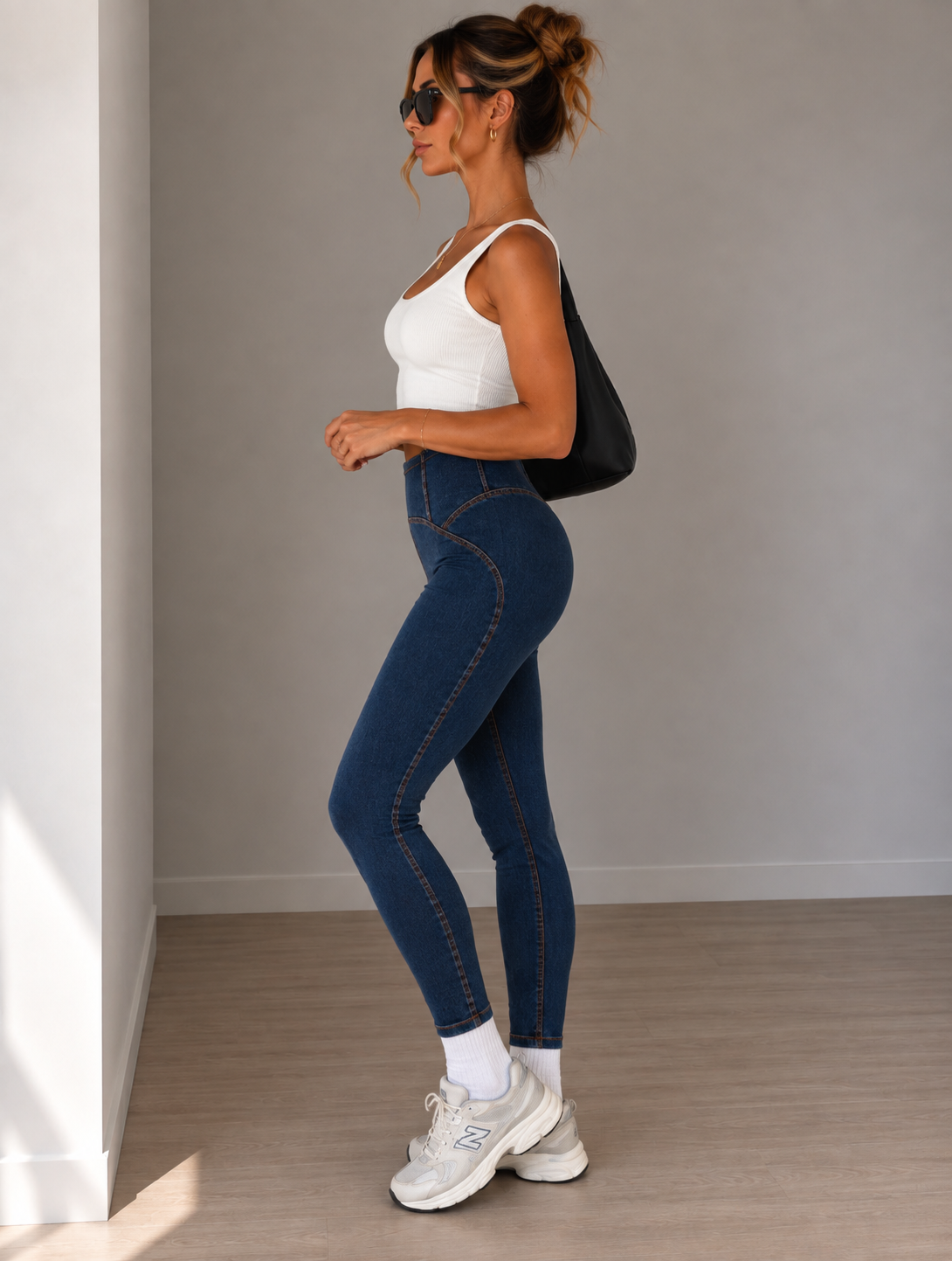 Contour Sculpt Jeggings –  Denim
