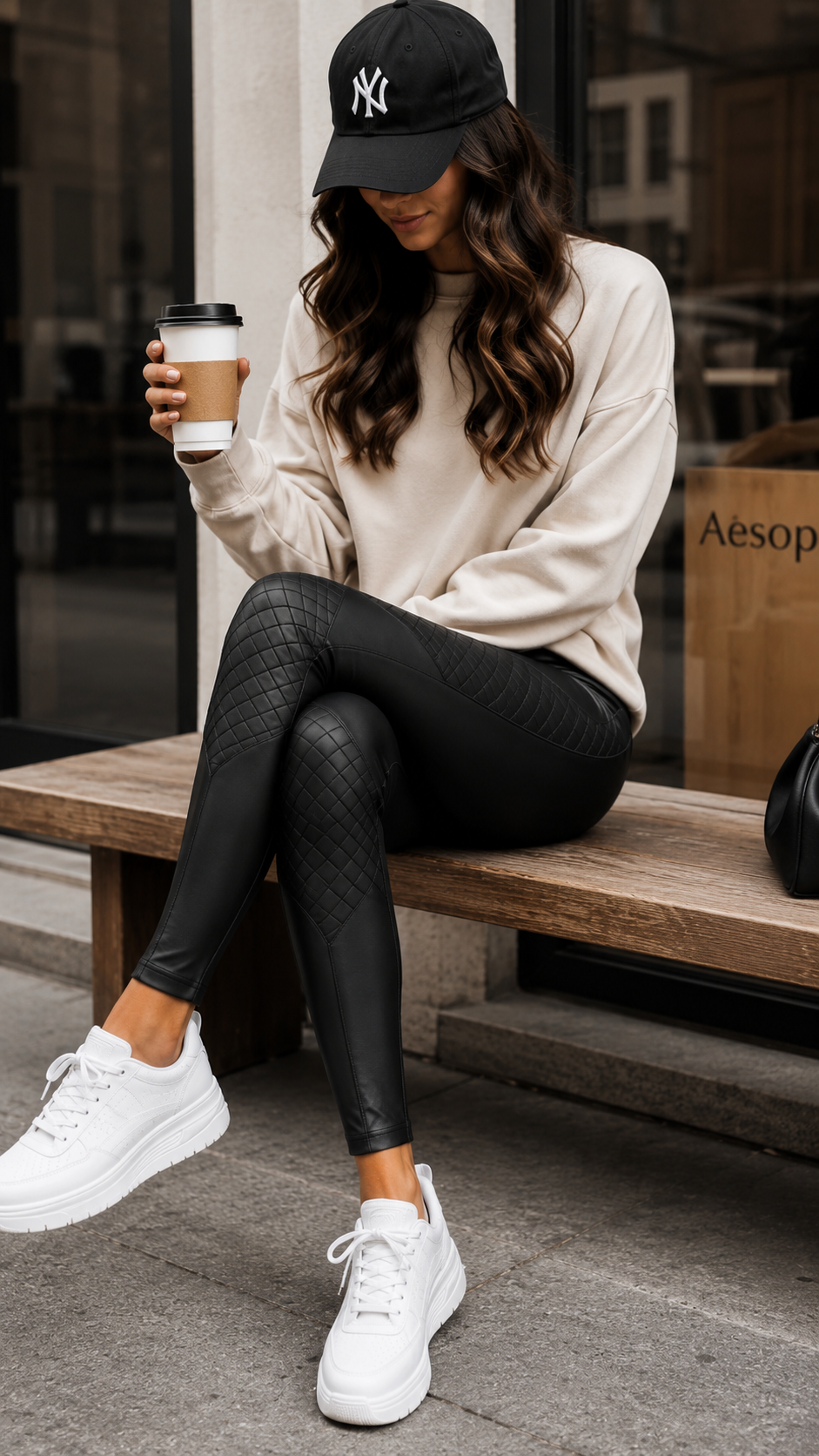 Quilted Look Leggings