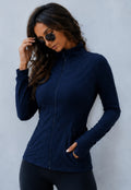 Activewear Full Zip Walking Top Navy