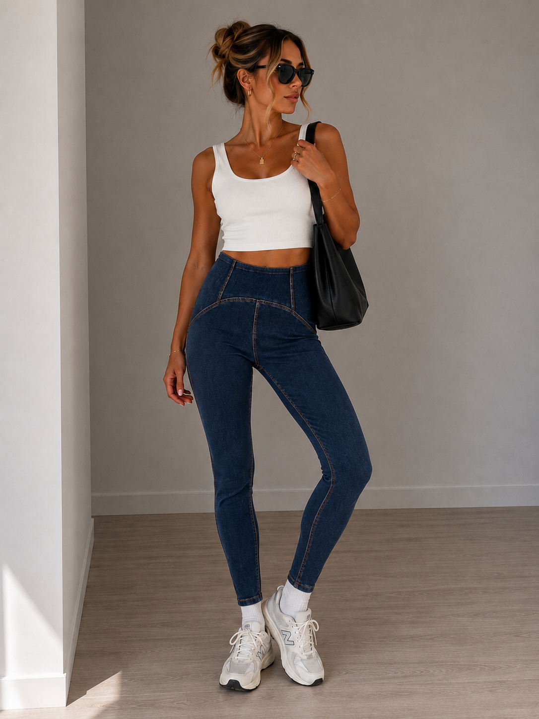 Contour Sculpt Jeggings –  Denim