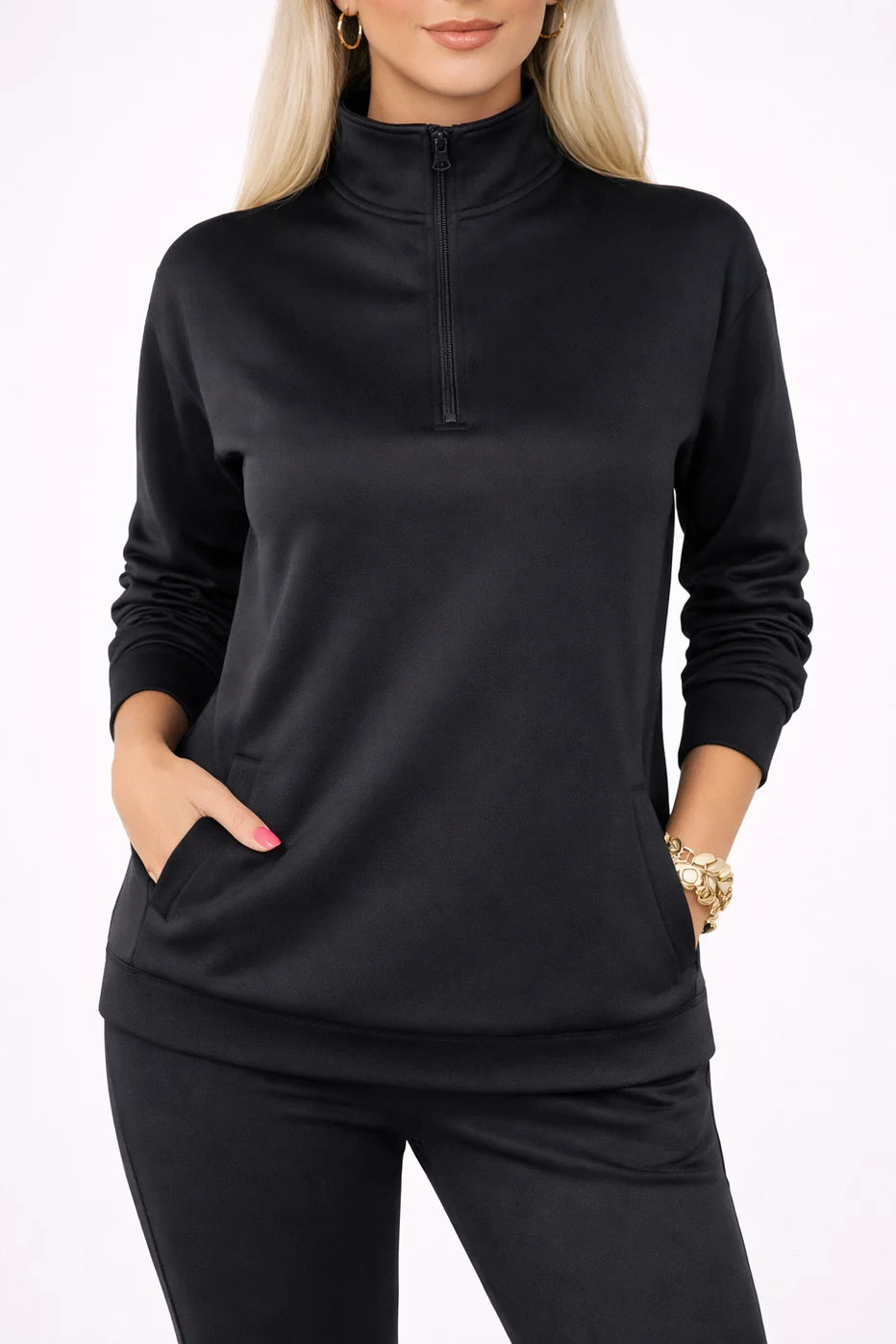 Scuba Zip Top black