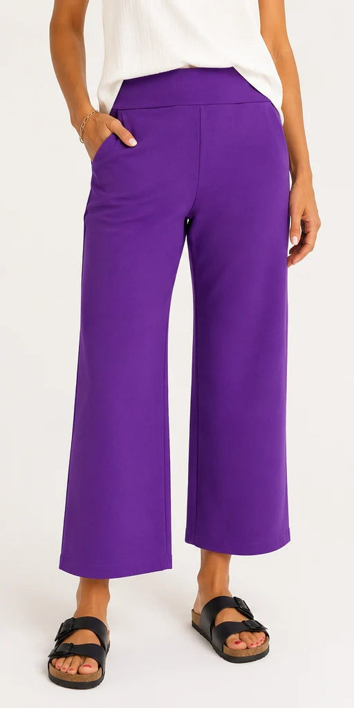 Scuba Crop Jogger Purple