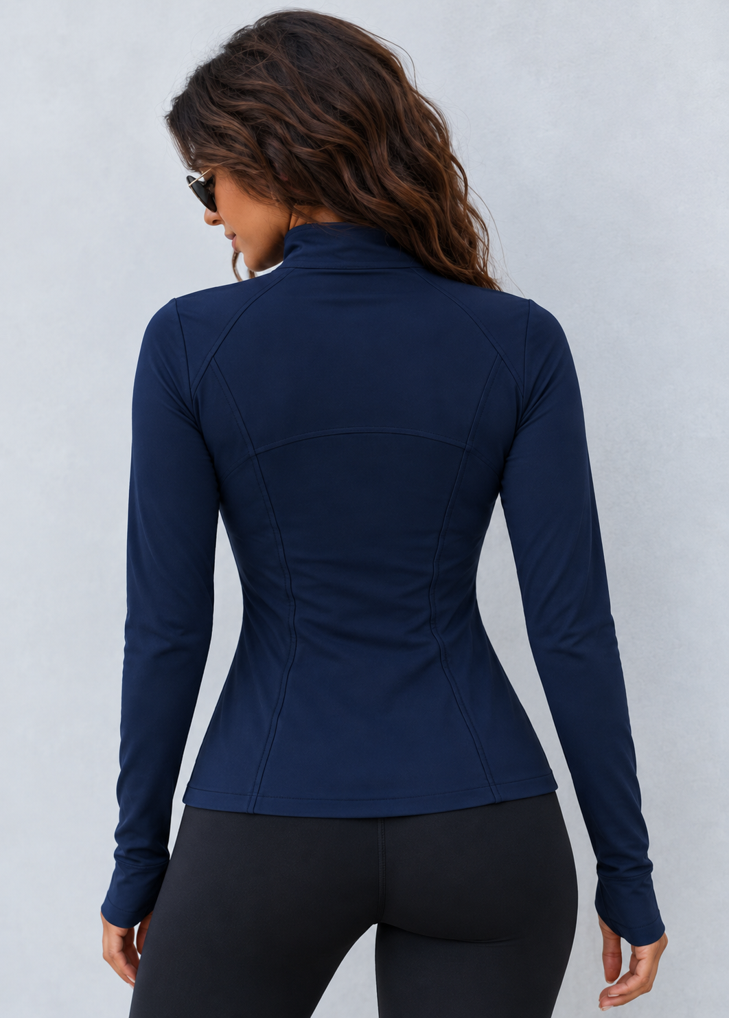 Activewear Full Zip Walking Top Navy