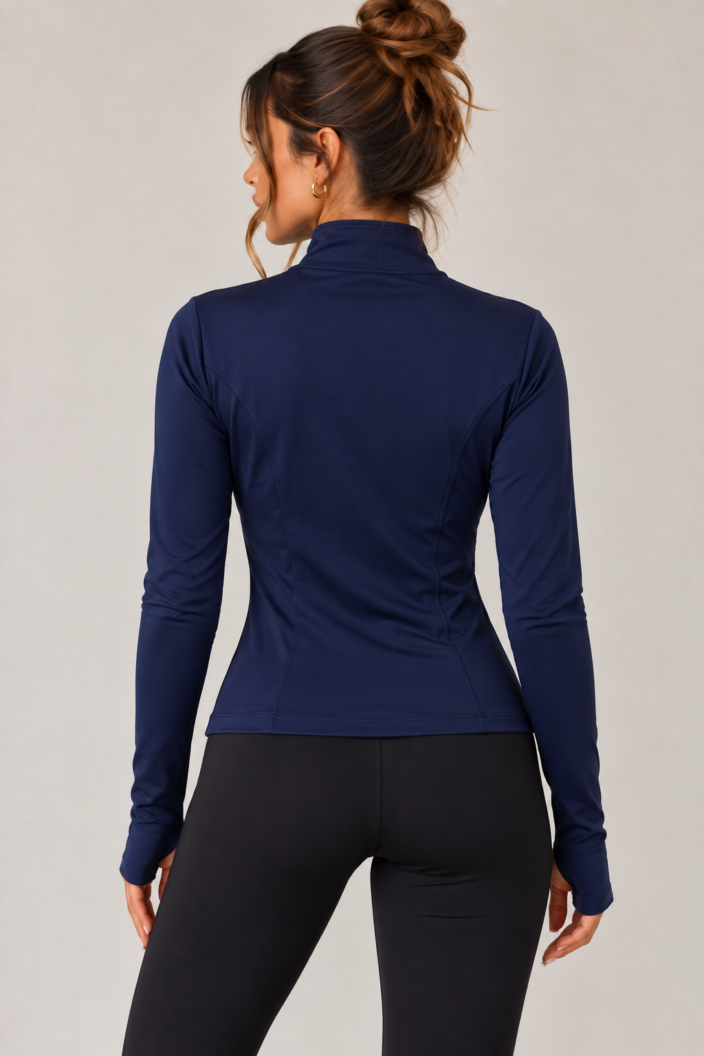 SculptFit Zip Top Navy