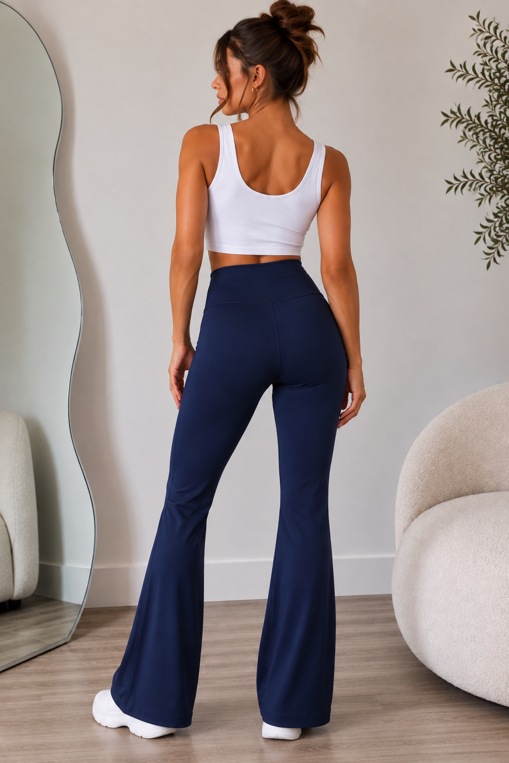 Sculpt Flared Leggings Navy