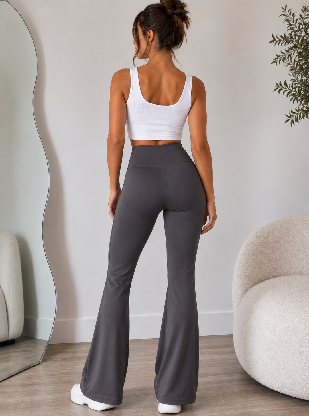 Sculpt Flared Leggings Grey