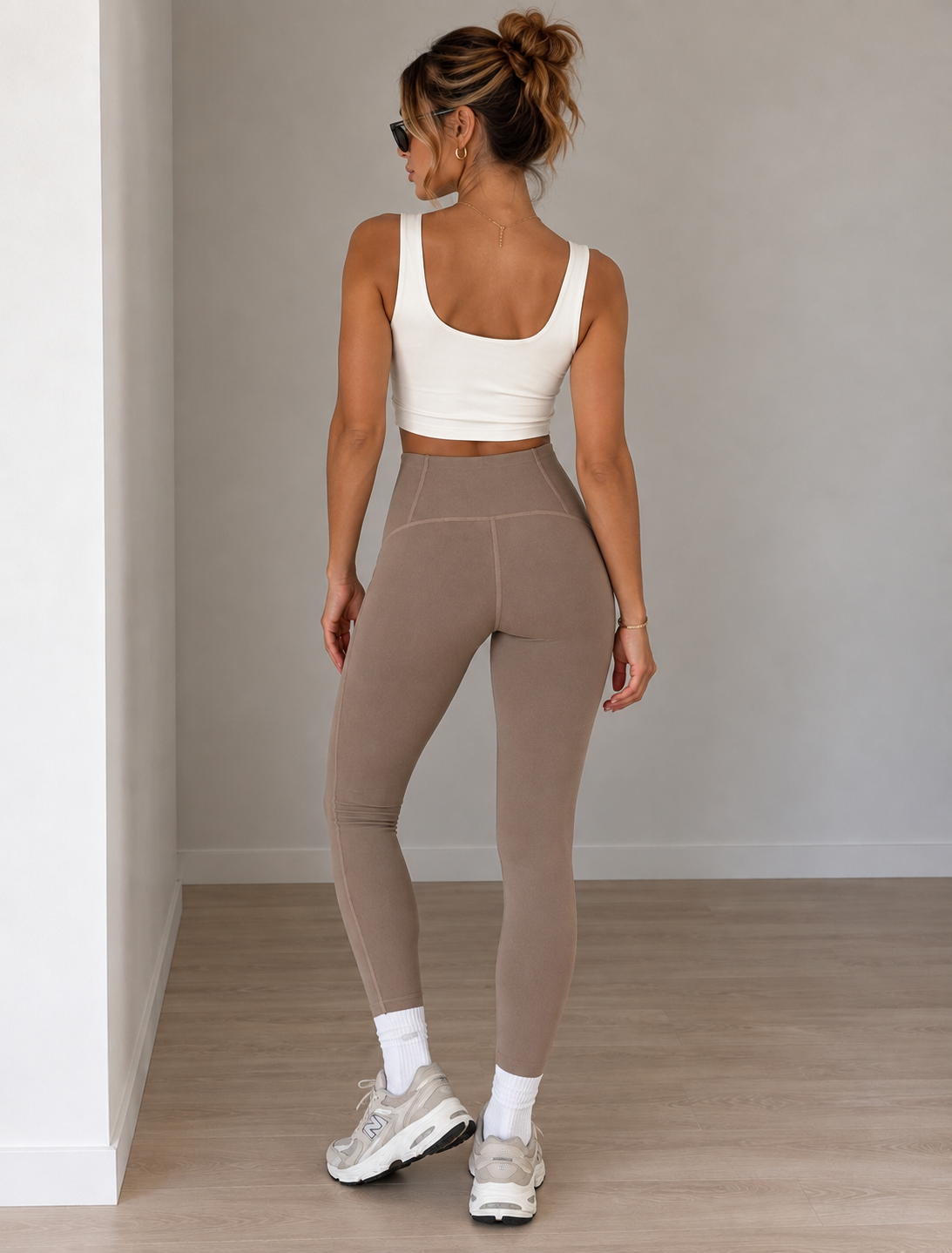 Contour Sculpt Jeggings – Taupe Denim
