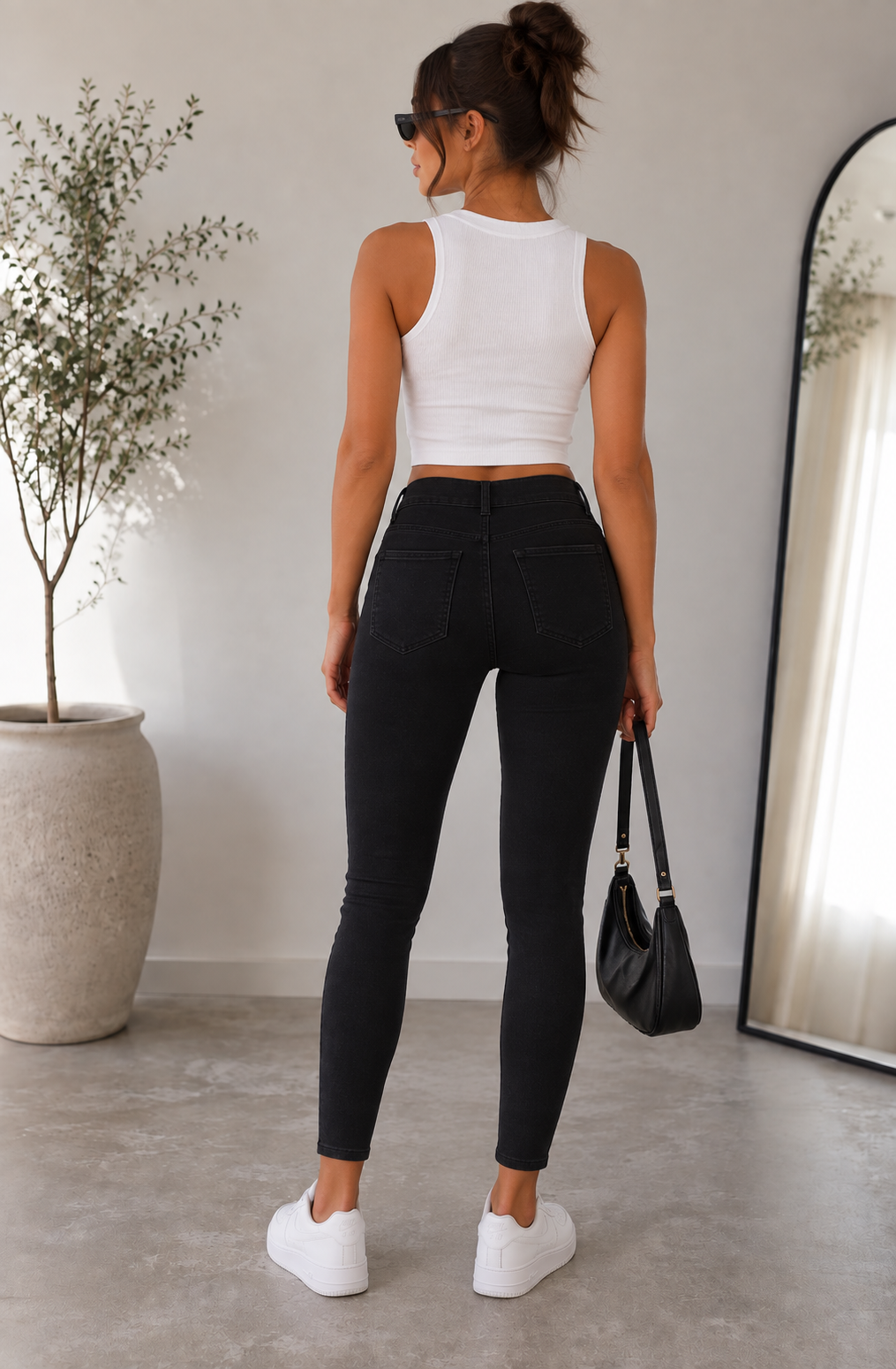 Black Denim Jeggings